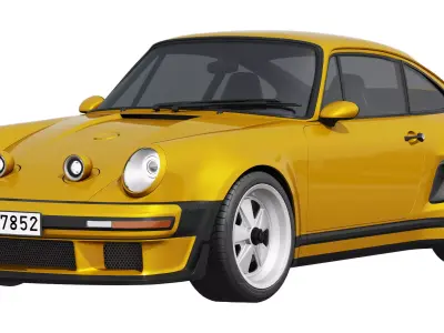 Singer Porsche 911 Carrera Coupe Turbo 2025 3D model