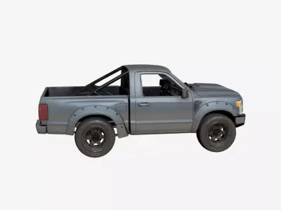 Widebody Performance Pickup Truck Motorsport Inspired 05 3D model