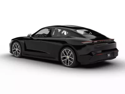 Porsche Taycan 4 Black Edition 2026 3d model 3D model