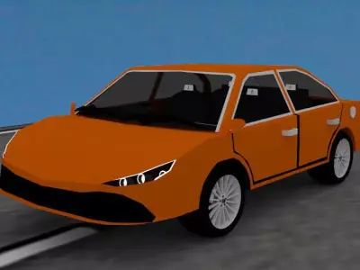 Aa-04 Sedan Car Coming Soon 2021 Low-poly 3D model