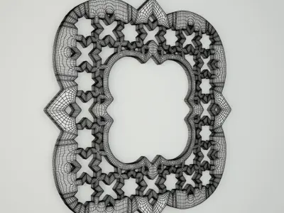 Quatrefoil Wall Mirror 3D model