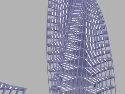 stories building Free low-poly 3D model