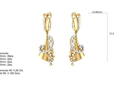 Full Pendent Set Like as Pendant Earring and Ring 3D print model