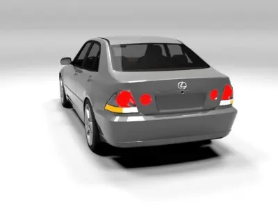 LEXUS IS 200 LOWPOLY Low-poly 3D model
