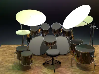 Drum kit 3D model