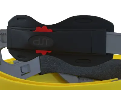 Safety Helmet Yellow 3D model