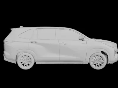 Toyota Innova Hycross Low-poly 3D model