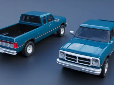 Dodge Ram 250 - 1991 3D print model