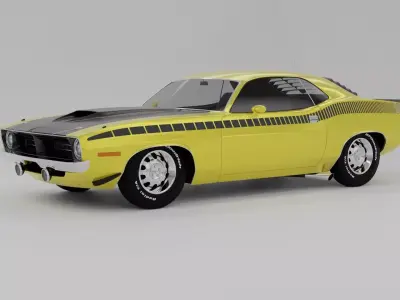 Plymouth AAR Cuda 1970 3D model 3D model
