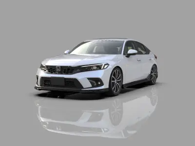 Honda Civic hatchback Mugen bodykit 2022  3D model