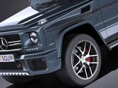 Mercedes-Benz G63 AMG 2017 VRAY 3D model