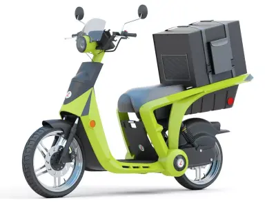 Mahindra  GenZe  2 electric  scooter Bike 3D model