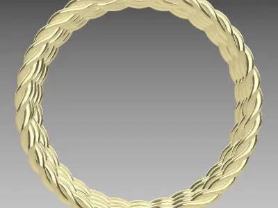 Rope ring model part 3D print model
