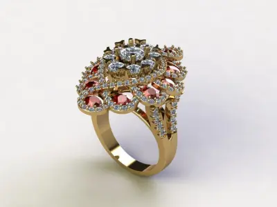 R238 new cad design ring with cad file new release this month 3D model