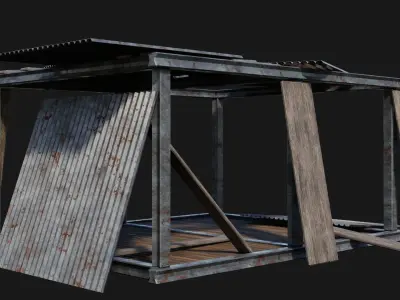 Medieval Houses 58- 4K Textures Game Ready Low-poly 3D model