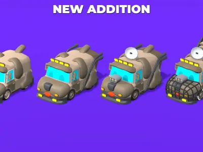 Vehicles Full Pack - Low Poly Cars - 100 Cars Low-poly 3D model