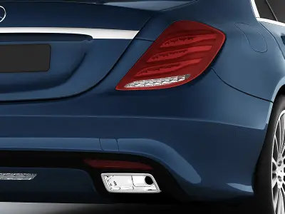 Mercedes S-class 2014 AMG line 3D model