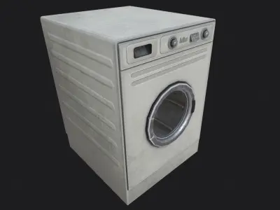 Washing Machine PBR Low-poly 3D model
