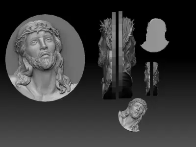 jesus head 3D print model