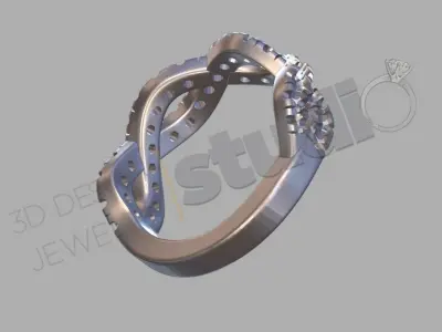 infinity ring 3d model 3D print model