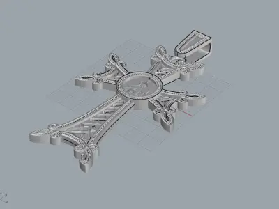 cross  Armenian 3D print model