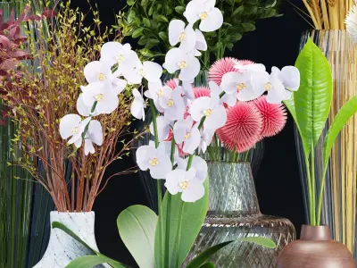 decorative plants collection vol 34-3d models