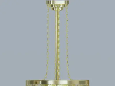 Exotic Moroccan Pendant Lamp 3D model