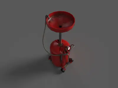Oil drain Low-poly 3D model