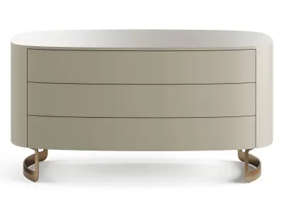 Fendi Moonlight Chest of Drawers Lacquer Low-poly 3D model