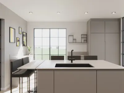KITCHEN 1  Low-poly 3D model