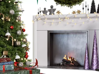 Christmas Trees - Happy New Year 3D model