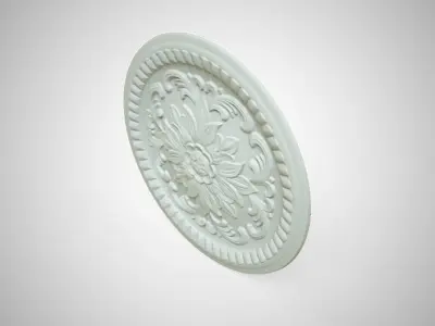 Engraving  no7 Low-poly 3D model
