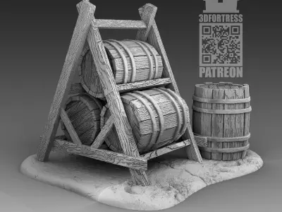 Barrels 3D print model