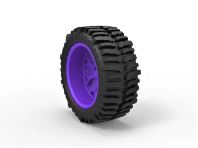 Offroad wheel for lifted trucks 3D print model