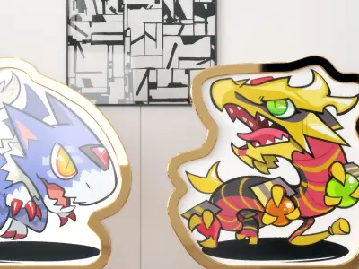 ornaments decoration cartoon Modern character 3D model