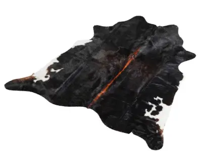 Black and White Cowhide Rug A28928 3D model