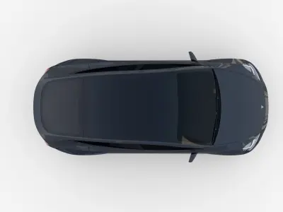 Tesla Model Y Midnight Silver 3D model