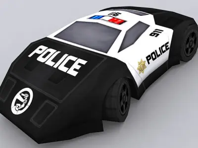 3DRT - Road Rush Speed Racers  Low-poly 3D model