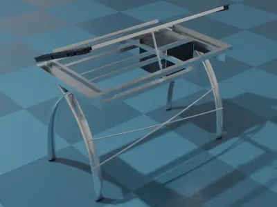 Drafting Table Modern Low-poly 3D model