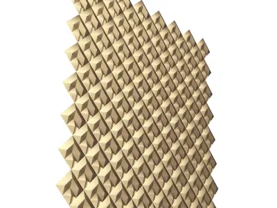 3D Wall Panel 06 Low-poly 3D model