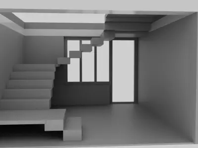 Stair Case Free 3D model