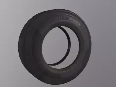Wheel  Low-poly 3D model by Dannou