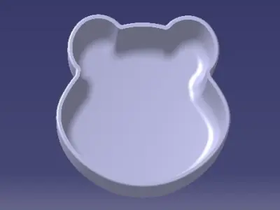 bear small bow for 3dprinting 3D model