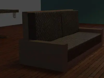 Livingroom scene 3D model