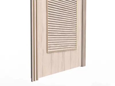 Carved Door Blinds 04 Low-poly 3D model