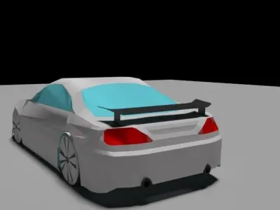 LOW POLY Nissan Silvia S15 for 3ds max Low-poly 3D model