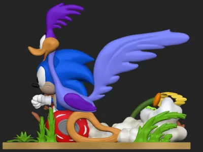 Sonic - Road Runner and Speedy Gonzales 3D print model