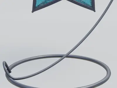 Moroccan Star glass lantern 3D model