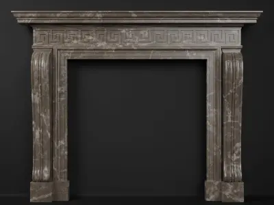 Georgian Style Fireplace Mantel 3D model