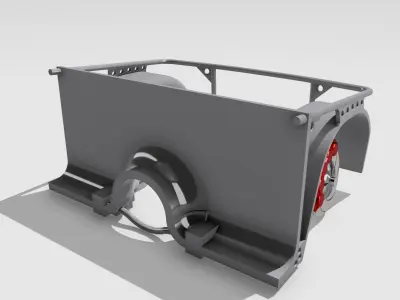 Pro Touring Racing Front Clip w Pushrod Suspension n brakes 3D print model